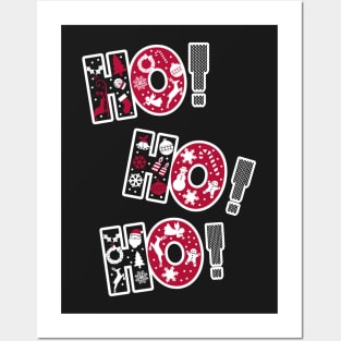 Ho Ho Ho Santa Funny Posters and Art